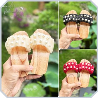 Guốc gỗ cho bé gái, dép gỗ cho bé trai và bé gái Thiên Di chất gỗ xoan đào bền bỉ chống thấm nước