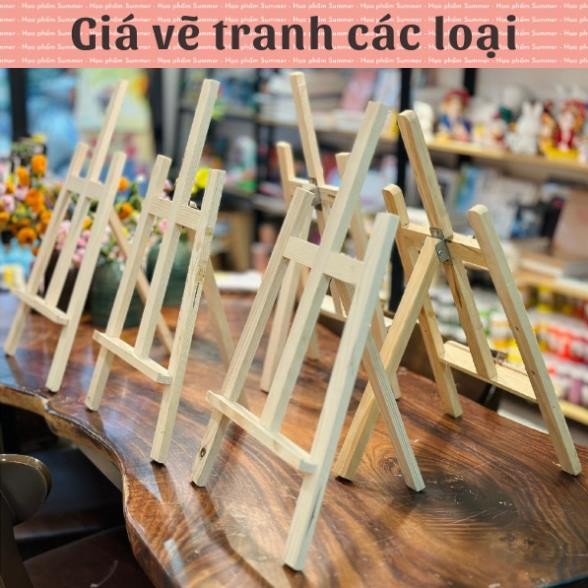 Giá vẽ tranh để bàn - Dụng cụ vẽ tranh bằng gỗ