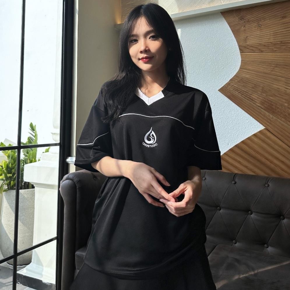 Áo Thun Form Rộng Nam Nữ 1969STUDIO Áo Phông Cổ Tim Hot Trend