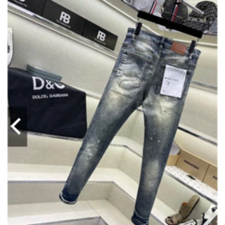 Quần Jean Nam Purple Xanh Bụi Rách Gối 4 Cúc Đủ Tem Lụa Trước Sau Hottrend 2024