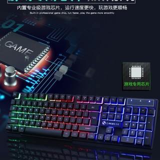 Bộ bàn phím và chuột chuyên game led 7 màu limeide gtx350