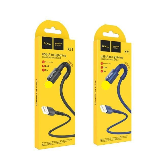 CÁP SẠC ĐIỆN THOẠI X71 DÀI 1M CỔNG LN/MICRO USB/TYPE C