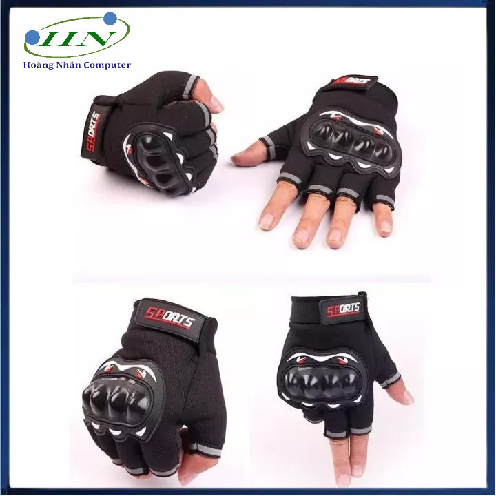 Găng Tay Gù Hở Ngón Vải Sport - HN
