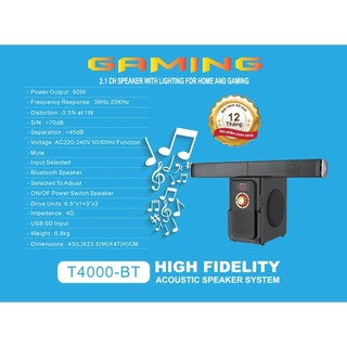 Loa vi tính Bosston bluetooth 2.1 T4000BT