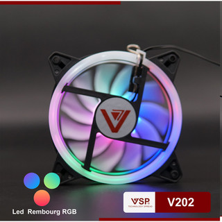 Fan Case V202 LED Tròn 2 Mặt (Double Circle )
