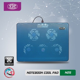 Đế Tản Nhiệt VSP Cooler N25 (5*Fan 8cm )