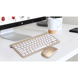 Combo Bàn Phím và Chuột không dây HK908 màu vàng