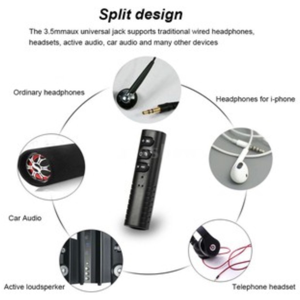 USB bluetooth 3.5mm cho loa xe hơi-B09