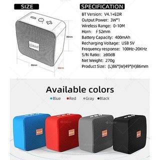 Loa Không Dây Kisonli Bluetooth S1 (giao màu ngẫu nhiên)