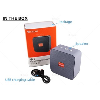 Loa Không Dây Kisonli Bluetooth S1 (giao màu ngẫu nhiên)
