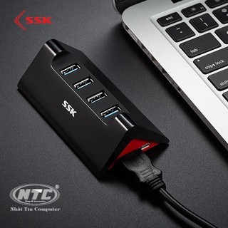 Hub usb 4-1 ssk shu 830 , bộ chia cổng usb 1 ra 4 cổng dây 1m