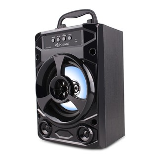 Loa bluetooth kisonli kk-02 có quai xách - hỗ trợ usb/thẻ nhớ/fm/aux