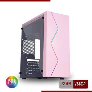 Thùng máy tính case vsp v3-603 tích hợp led rgb