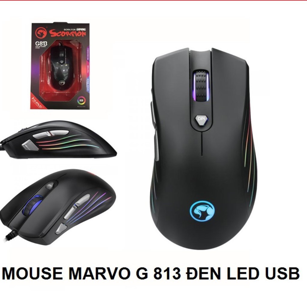 Mouse Marvo G813 đen Led(USB)