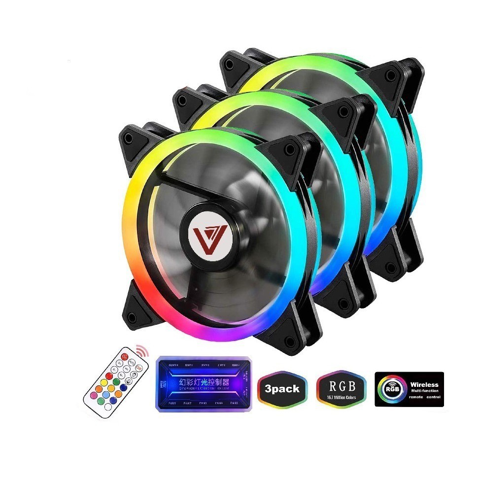 Bộ Kit 3 Fan V206 LED RGB