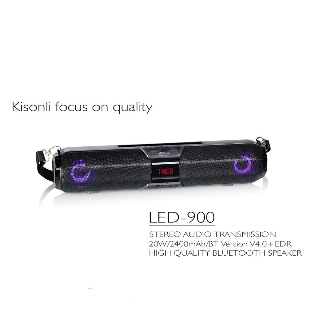 Loa Kisonli Bluetooth 900 LED RGB