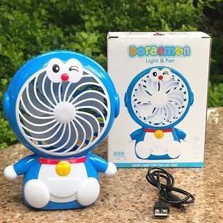 Quạt mini hình Đoremon để bàn dễ thương