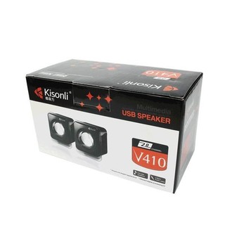 Loa vi tính kisonli v410 2.0 - thiết kế nhỏ gọn- âm thanh ấm