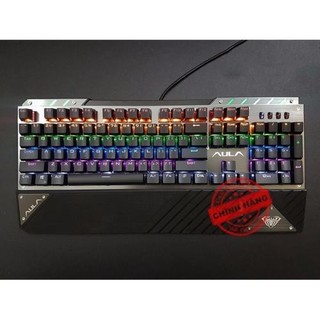 Bàn phím cơ blue swich game aula f2030led rainbow 9 chế độ
