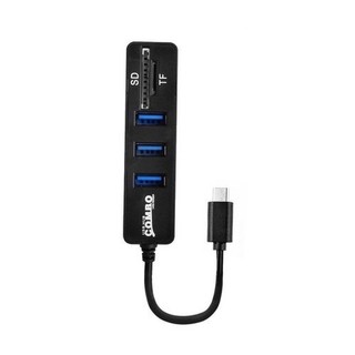Combo Ổ CẮM VÀ KHE ĐẦU ĐỌC Hub chia USB + Reader - AT