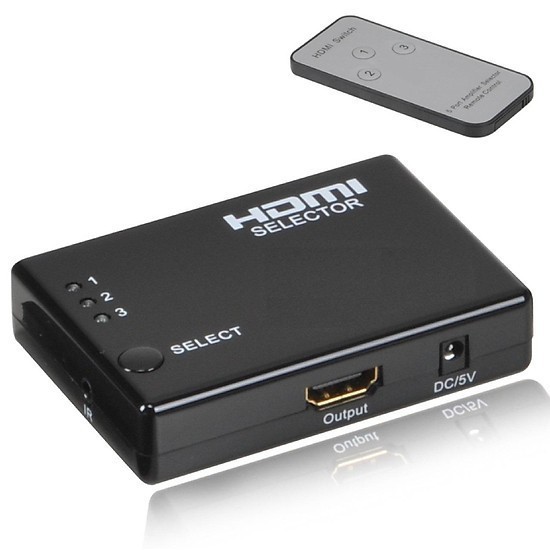 Hub 3 HDMI ra 1 HDMI - có Remote