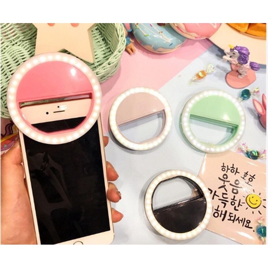 Đèn selfie Ring light cho điện thoại sạc điện - AT