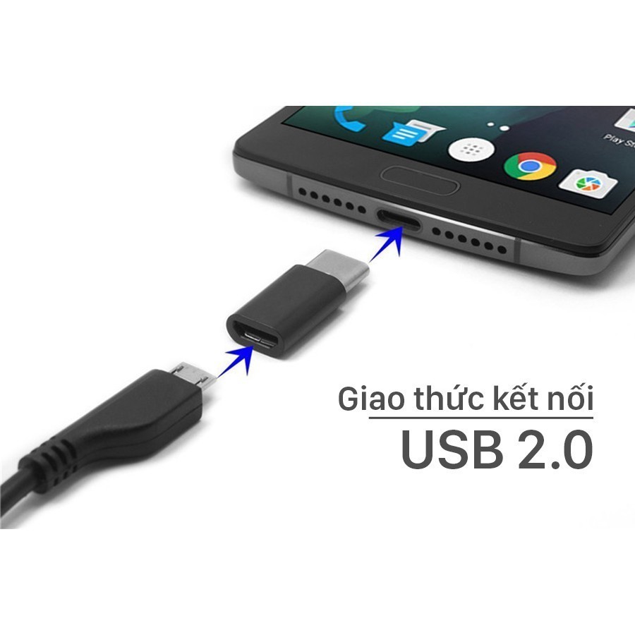 Đầu chuyển đổi usb type C sang micro usb-DS6