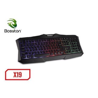 Bàn phím game led 7 màu bosston x19