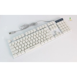 Bộ phím + chuột led bosston 8310 siêu cool màu trắng