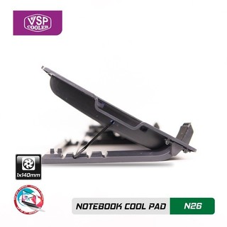 Đế tản nhiệt VSP Cooler N26 (1*Fan 14cm)