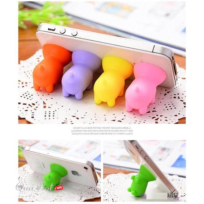 Đế hít Điện Thoại hình Con heo CUTE