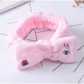 Băng đô nơ LINE (Gấu , Vịt , Thỏ) (Giao màu ngẫu nhiên)