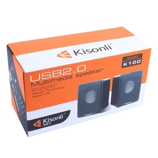 Loa 2.0 Kisonli K100 - Jack 3.5mm và USB