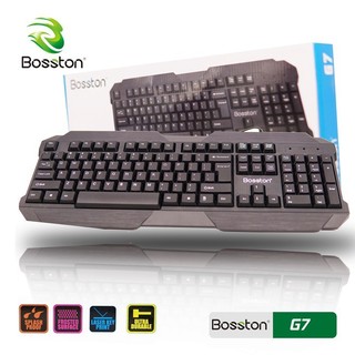 Bàn phím game Bosston/VISION G7 - cực êm (Đen)