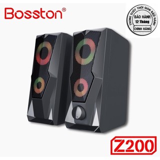 Loa 2.0 bosston z200-led rgb - công suất 12w