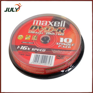 Lốc 10 Đĩa DVD trắng MAXELL kèm hộp - JL