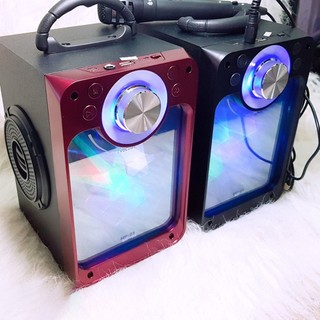 (TẶNG KÈM MICRO CÓ DÂY) LOA KARAOKE BLUETOOTH MINI MN-03 CÓ REMOTE
