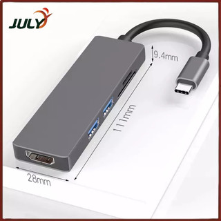 Hub chia USB Type-C ra 5 Cổng HDMI / USB 3.0 / SD / TF