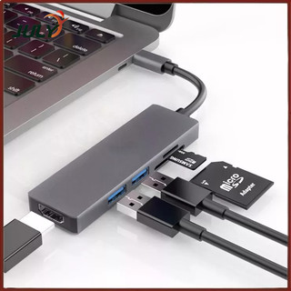 Hub chia USB Type-C ra 5 Cổng HDMI / USB 3.0 / SD / TF