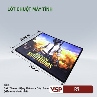 Tấm lót chuột chơi game R7/w3/k11/k15 (200*250*1.5mm)