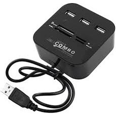 Combo hub usb 2.0 + card reader (204+11)