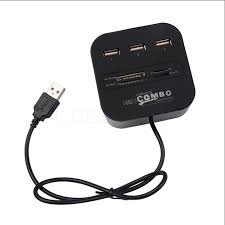 Combo hub usb 2.0 + card reader (204+11)