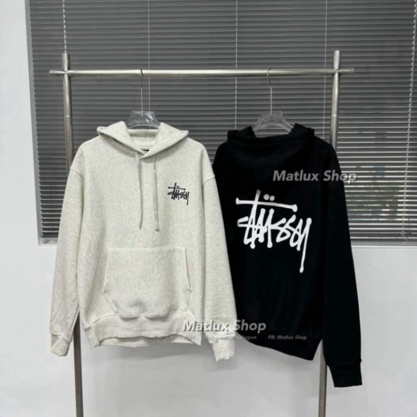 Áo Hoodie STUSSY Màu Xám Tiêu Basic phong cách đơn giản,Thời Trang, Unisex nam nữ hàn quốc siêu hot 
