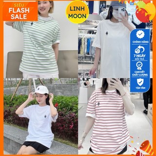 Set 2 áo phông nữ thêu gấu w.h.o 2m cotton kèm túi KÈM ẢNH MẪU