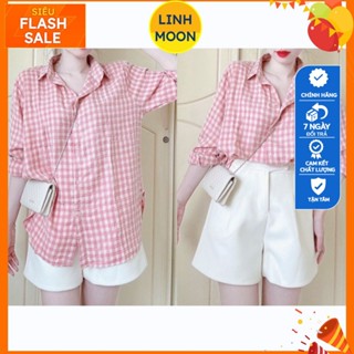 Áo sơ mi kẻ 2m ô vuông dáng rộng Chất thô siêu siêu đẹp vải cực kỳ hiếm dư xịn kèm ảnh thật hot hit