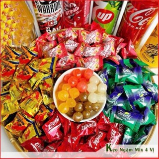  500g Kẹo Ngậm Mix 4 Vị CoCa Sprite Bò Húc Sting - Tiệm Ăn Vặt Nhà Gà 