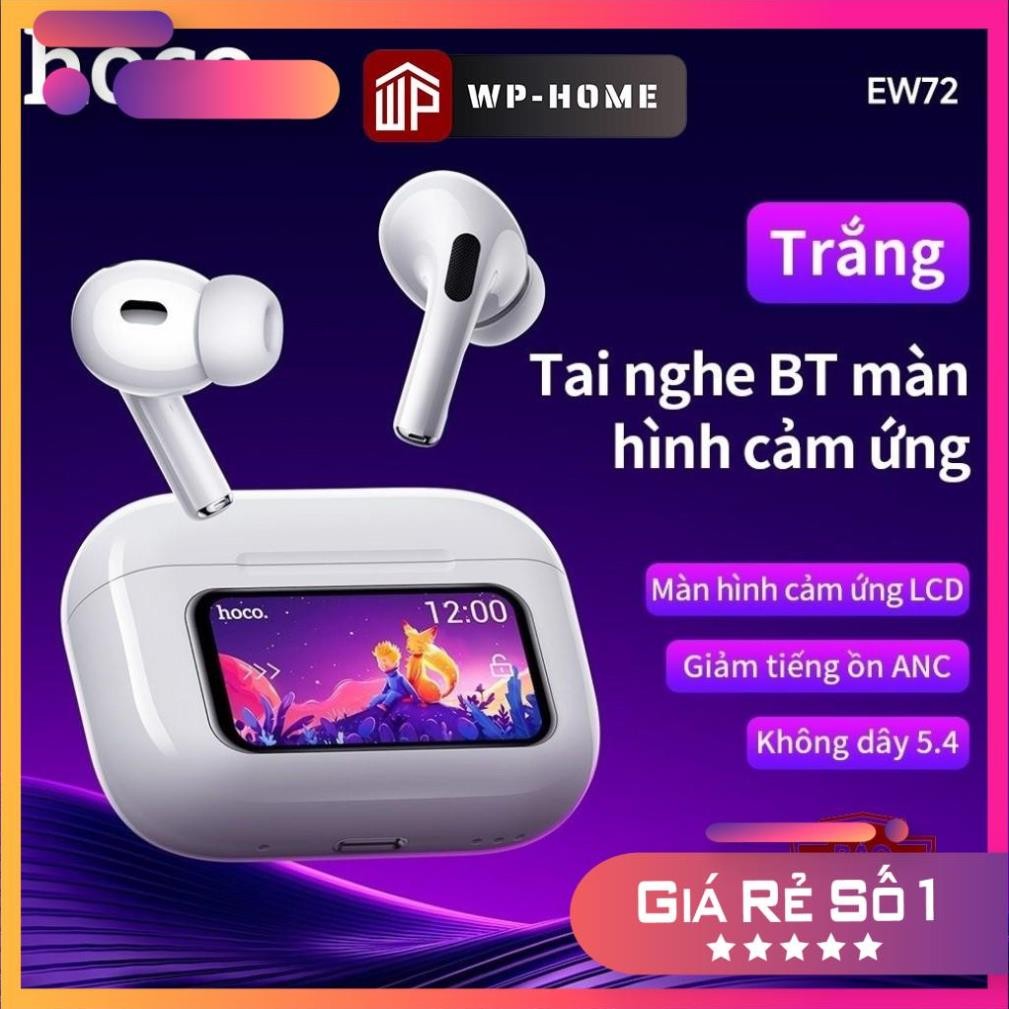 Tai Nghe Bluetooth Hoco EW72 Màn Hình Cảm Ứng Điều Khiển - Tai Nghe Không Dây Chống Ồn ANC Có Mic Đà
