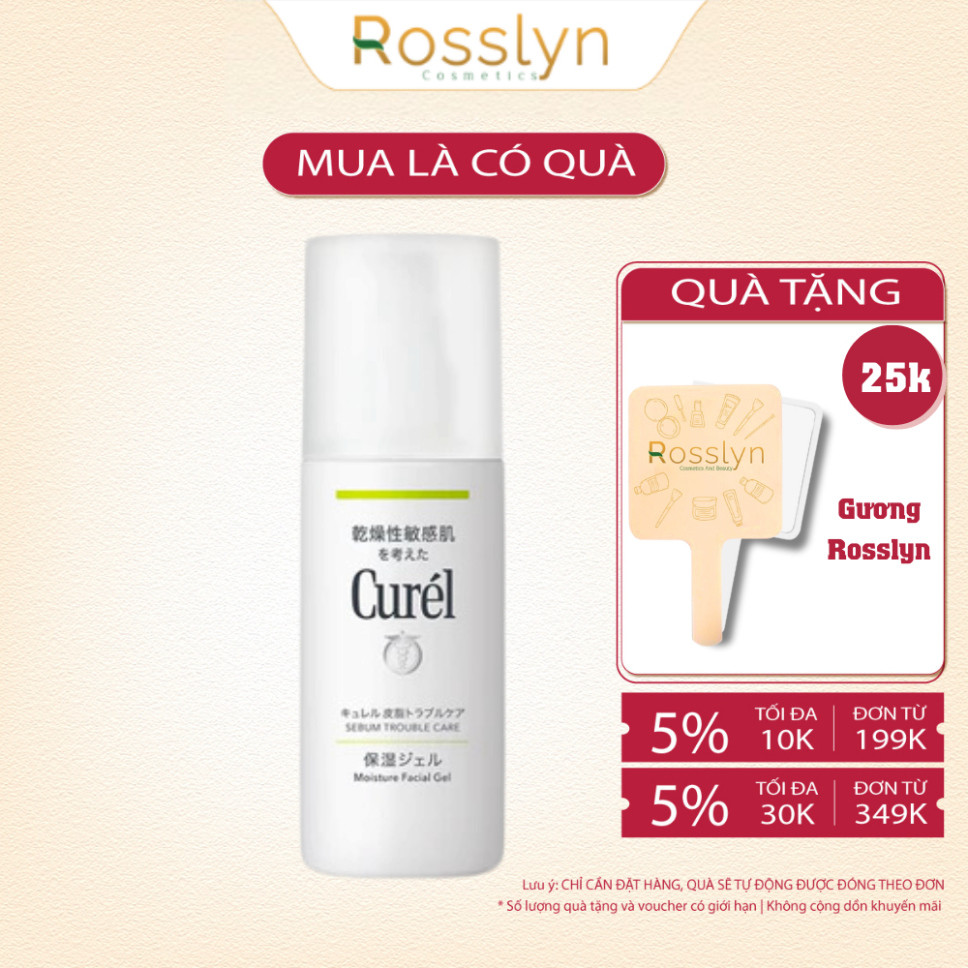Gel Dưỡng Da Dành Cho Da Dầu Curel Sebum Trouble Care Sebum Care Moisture Gel 120ml Chính Hãng
