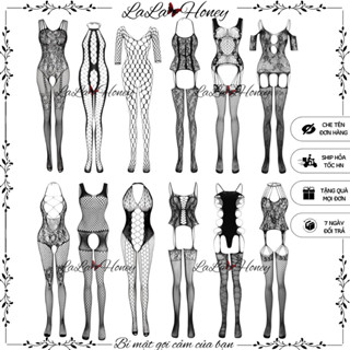  Đồ Ngủ Lưới Toàn Thân BodyStocking Sexy Xuyên Thấu Tất Liền Thân Gợi Cảm Ren Sexy Quyến Rũ DreamWear 