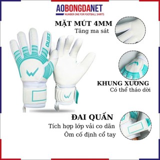 Găng Tay Thủ Môn Wika Zeno Có Xương Giúp Trợ Lực Tốt Bề Mặt Bám Dính, Thoáng Khí Thoát Hơi Tốt